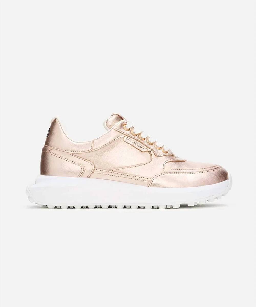 NEW DUCA DEL COSMA women's waterproof golf shoes in rose gold/white